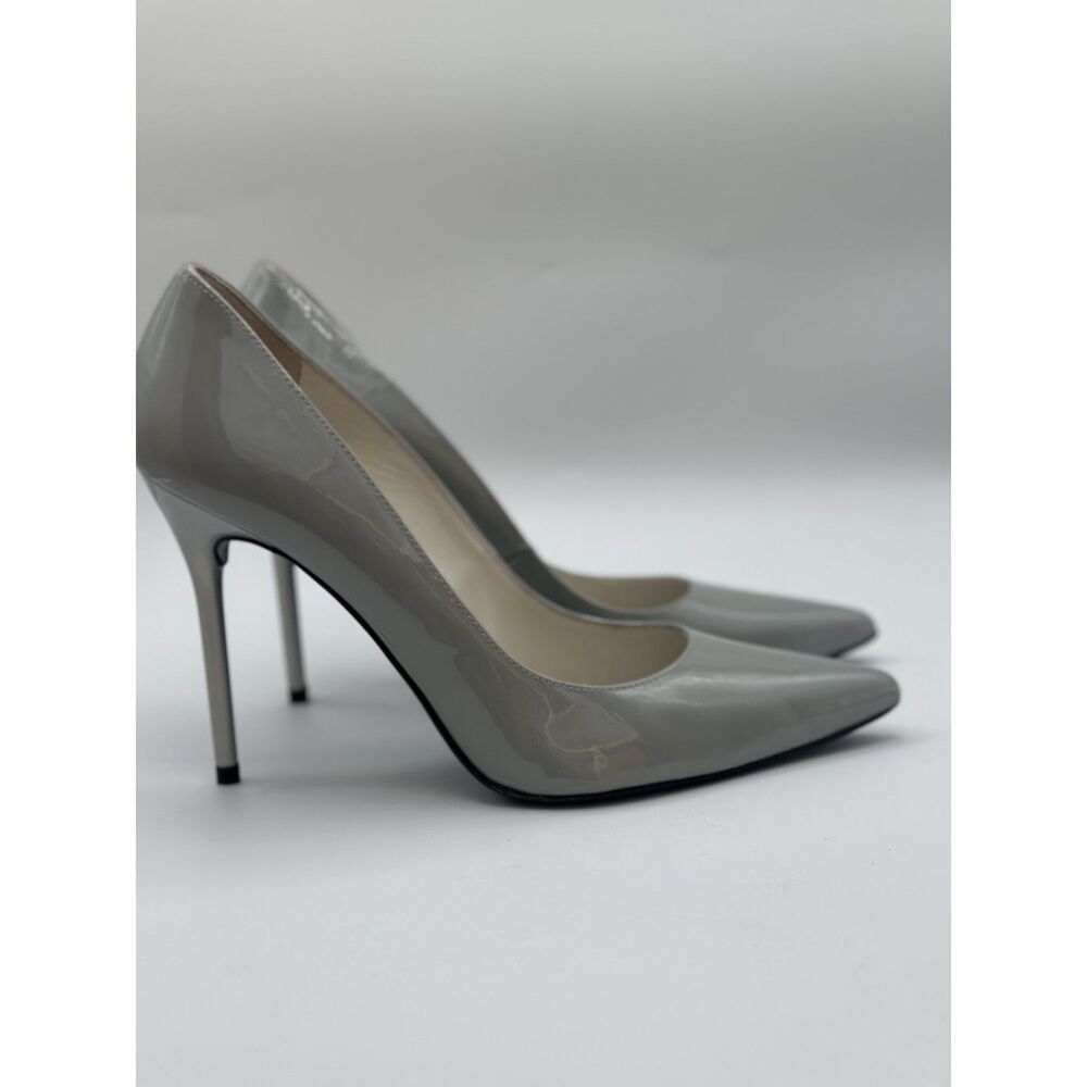 Stuart Weitzman Gray Patent Leather Pointed Toe Stiletto Pumps Size 7.5